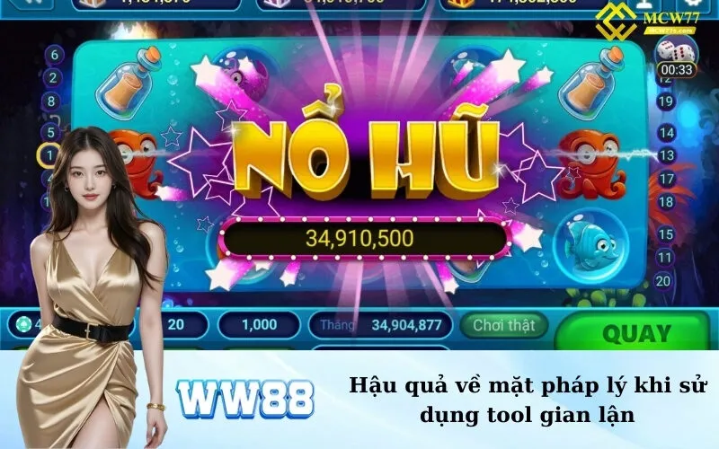 Hậu quả về mặt pháp lý khi sử dụng tool gian lận